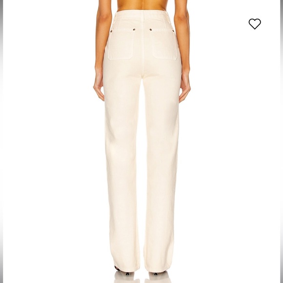 KHAITE Women's Cream Jeans Size 29 - Picture 5 of 12